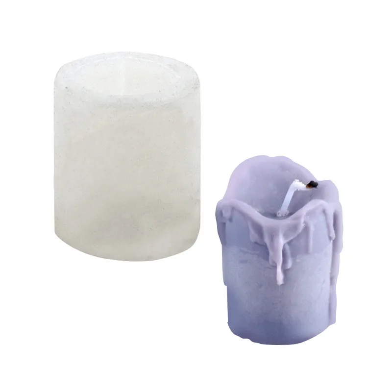 

3135 wholesale cylinder candle mold cilyndrical handmade aroma candle 3D mousse cake mold