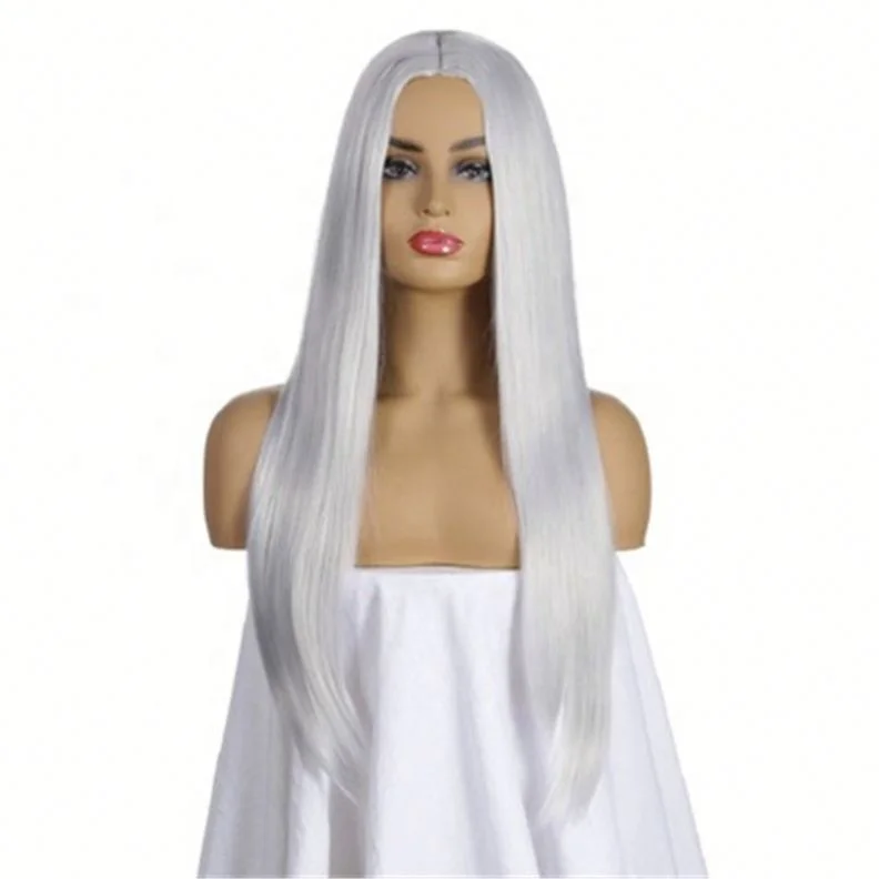 

Jhcentury 2021 European Style Women Long Straight Hair Wigs Synthetic Hair Wig