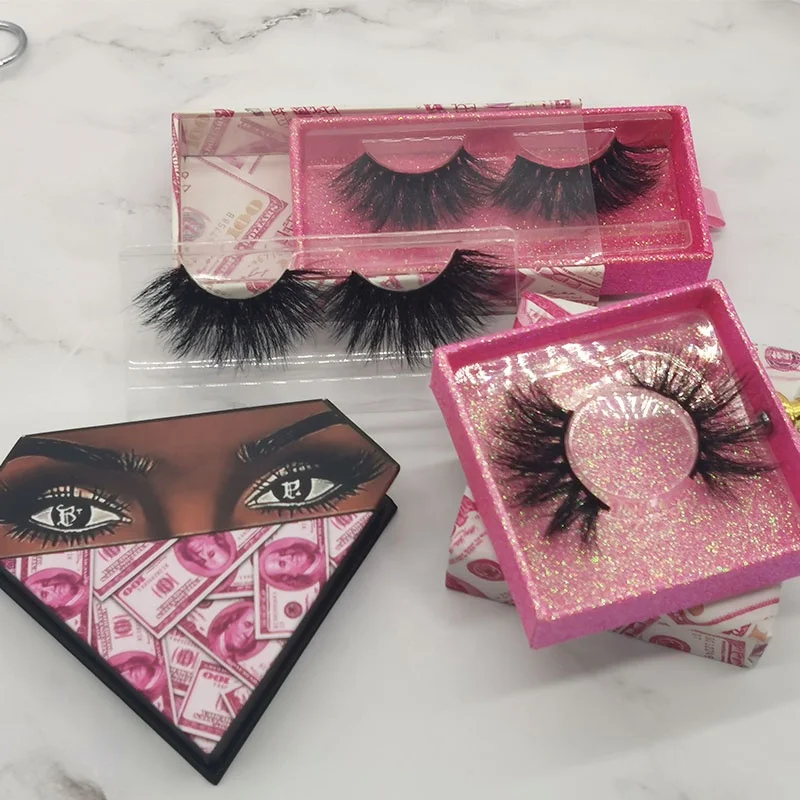 

OEM Wholesale Bulk Mink Lashes With Custom Box Private Label 100% 3D Mink False Eyelash