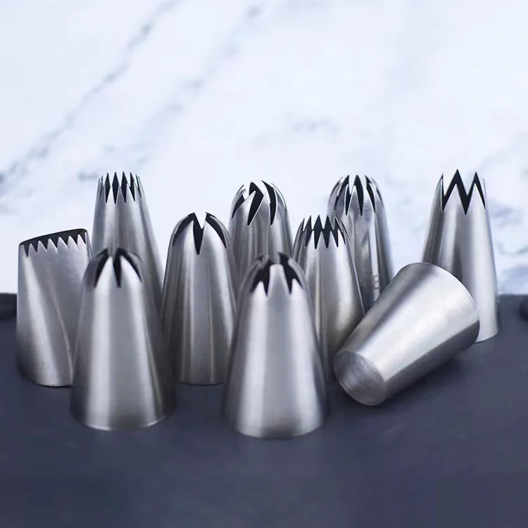 

Cake Decorating Nozzles 304 Stainless Steel Large Nozzle Icing Piping Tips Cake Decorating Tools