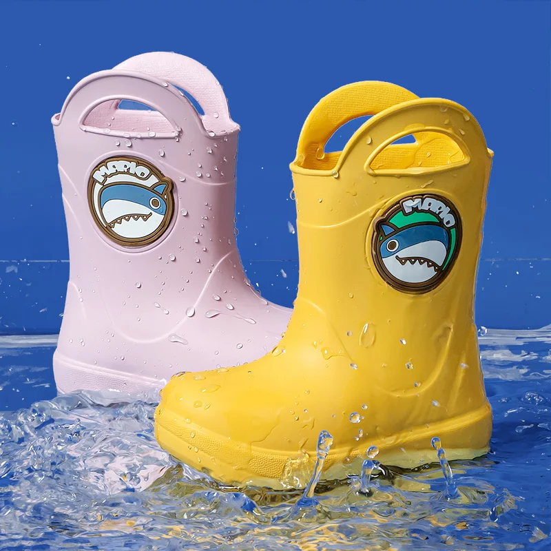 

Cheerful Mario Children Rain Boots Baby Boy Girl EVA Non-slip Outdoor Cartoon Dinosaur Rainboots Kids Waterproof Shoes