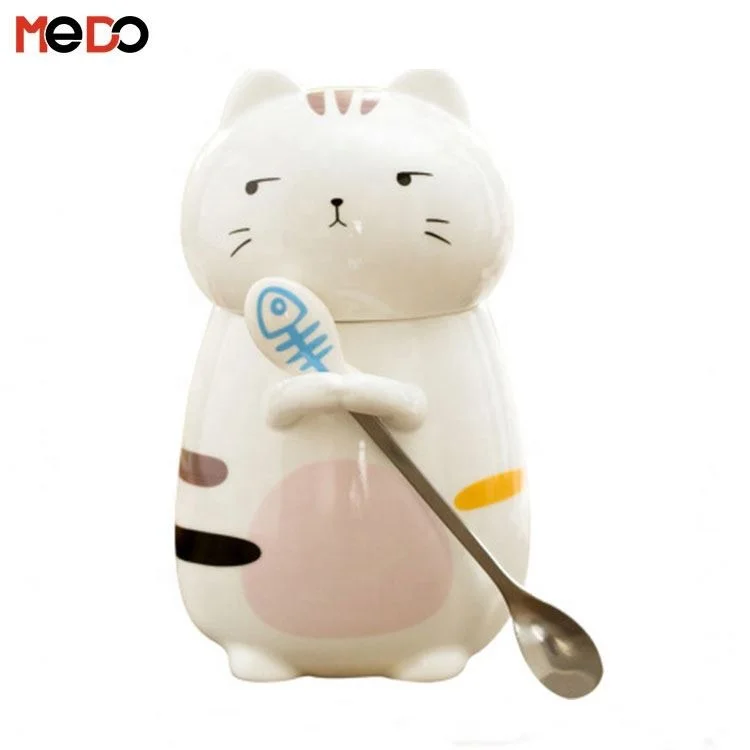 

Top Selling Ceramic Cup Cups Mugs Ceramic Cat Ceramic Cup, White