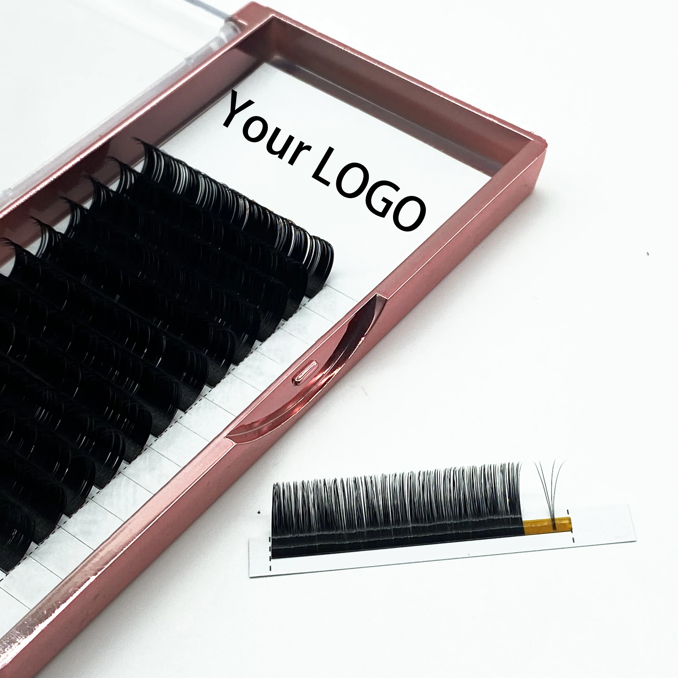 

LASHAP Wholesale Mink 3D Volume Eyelash Extension Private Label professional individual mink eyelash extension, Natural black