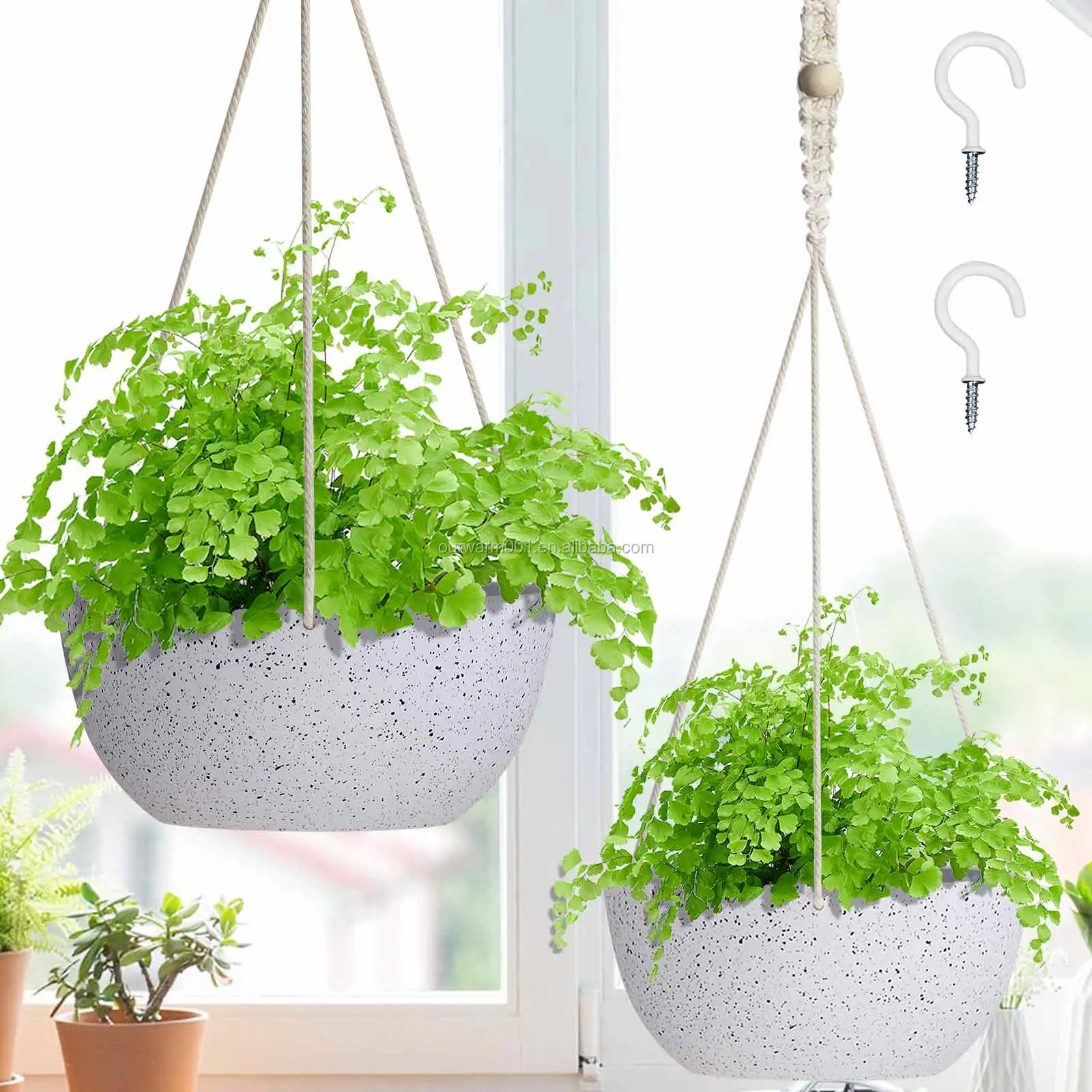 NEW Hanging Planters Indoor Plants Hanging Pot with Chain Planter Flowers 