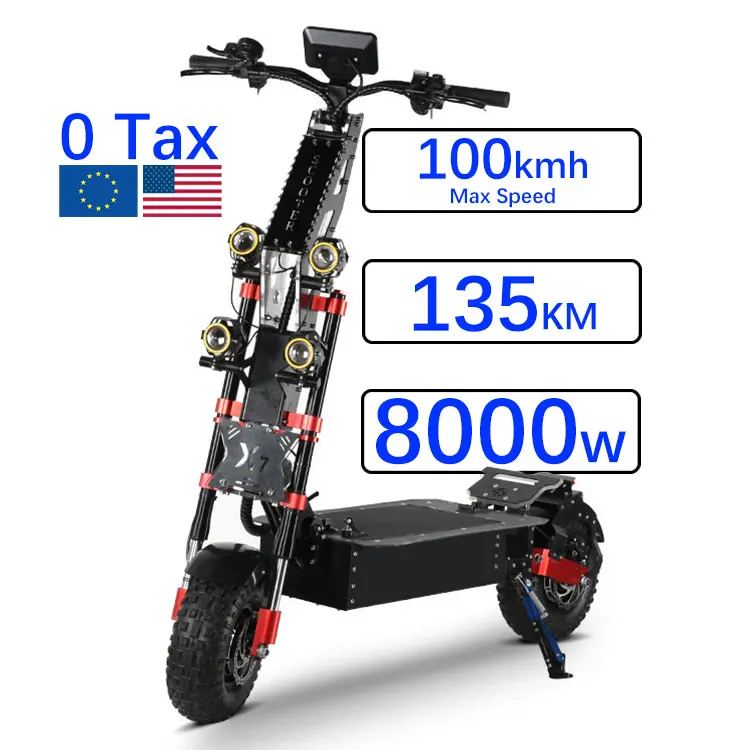 

Eu Warehouse X7 Lithium Battery Electric Scooter 5600W 4000W Dual Motor 60V 60 Mph Electric Scooter 8000W For Adult