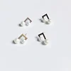 Eico 2019 wholesale Personality Notes Pearl Earrings small Music shape Jewelry For Women Pearl With Earrings