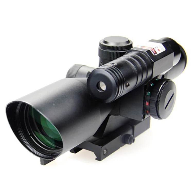 2.5-10x40 Bg Red Green Laser Sight Combo Riflescope Sniper Tactical Air ...