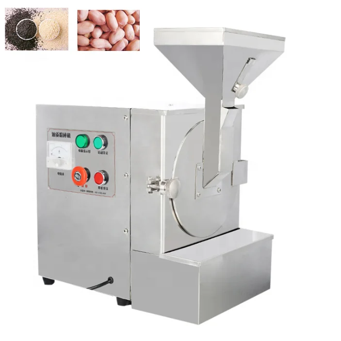 

Small type crushing machine sesame walnut peanut and almond grinder commercial oily material grinder