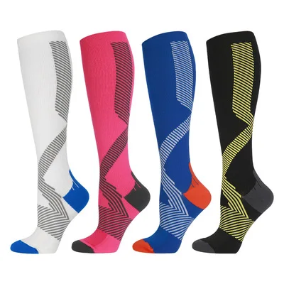 

Professional outdoor marathon running riding socks breathable knee compression socks for man wholesale, Custom color
