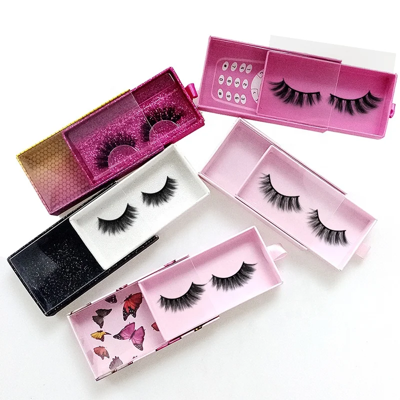 

Double 3D Silk Faux Mink Premium Synthetic False Fake Full strip Eyelashes Wholesale Natural Volume Eye Lashes