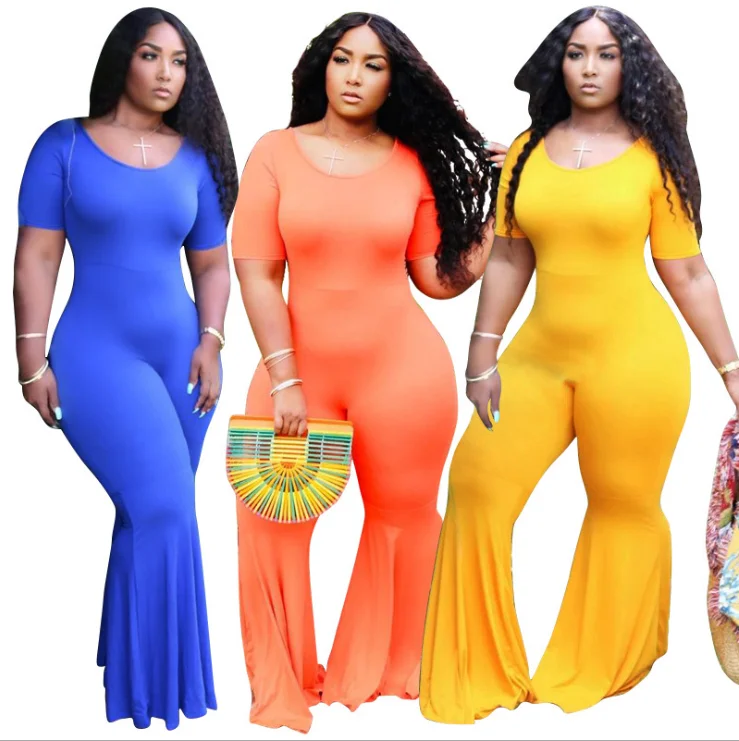 

Bunny BN-20729 Wide Leg Pants One Piece Plus Size Women Clothing Jumpsuit, Picture