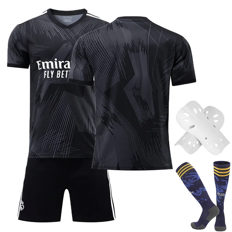 

2021 football jersey custom soccer uniform custom soccer jersey set blue sublimation for men