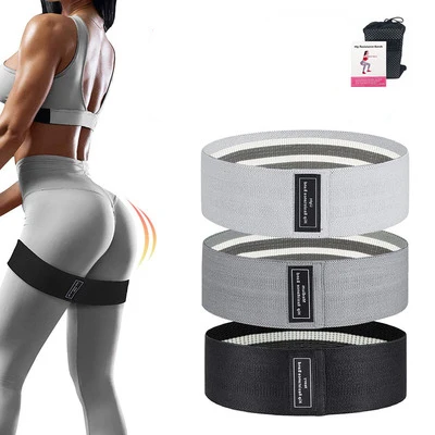

Wholesale cheap latex gradation color hip yoga workout circle loop exercise stretch set fitness fabric resistance bands