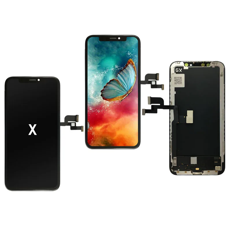 

Gx Jk Oled Mobile Phone Lcds Screen With Touch Screen Digitizer Assembly For Iphone X Lcd Screen Replacement, Black/white