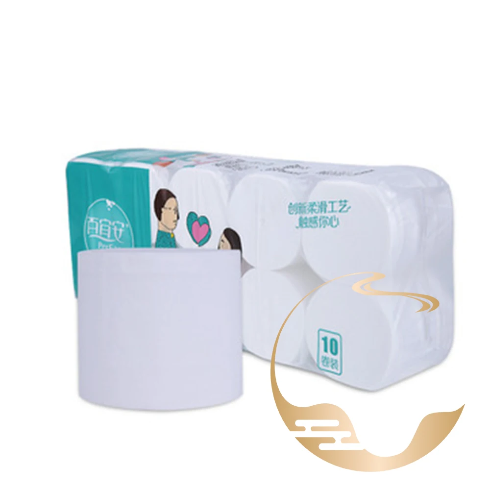 
DONSEA 2020 Hot Sale Private Label Soft Wood Pulp Toilet Paper Bathroom Tissue 