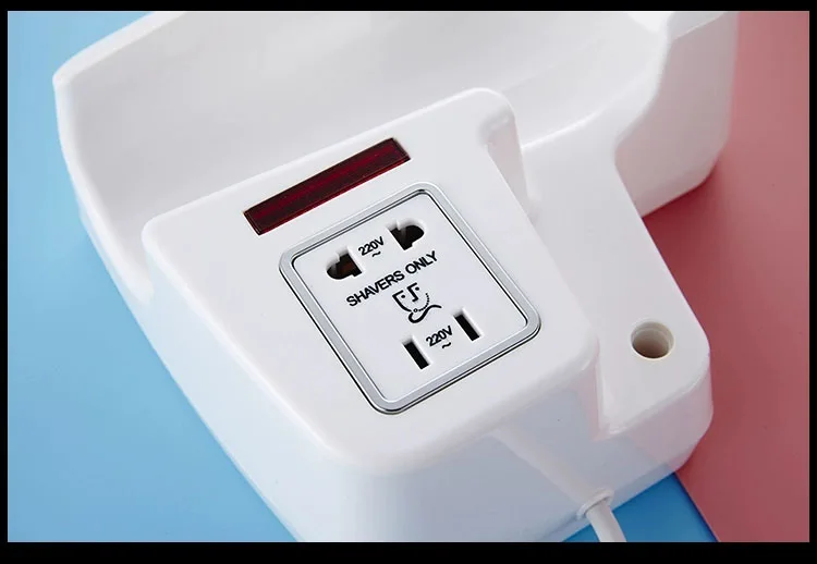 1600w 专业壁挂式吹风机带剃须刀插座 (srl1806s)