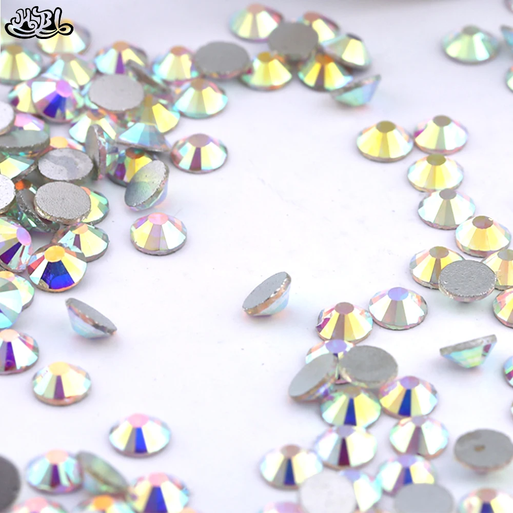 

Wholesale Multi Sizes Colorful Ss16 Non Hot-fix Round Dmc Trade A Glass Crystal Flatback Rhinestone For Nail