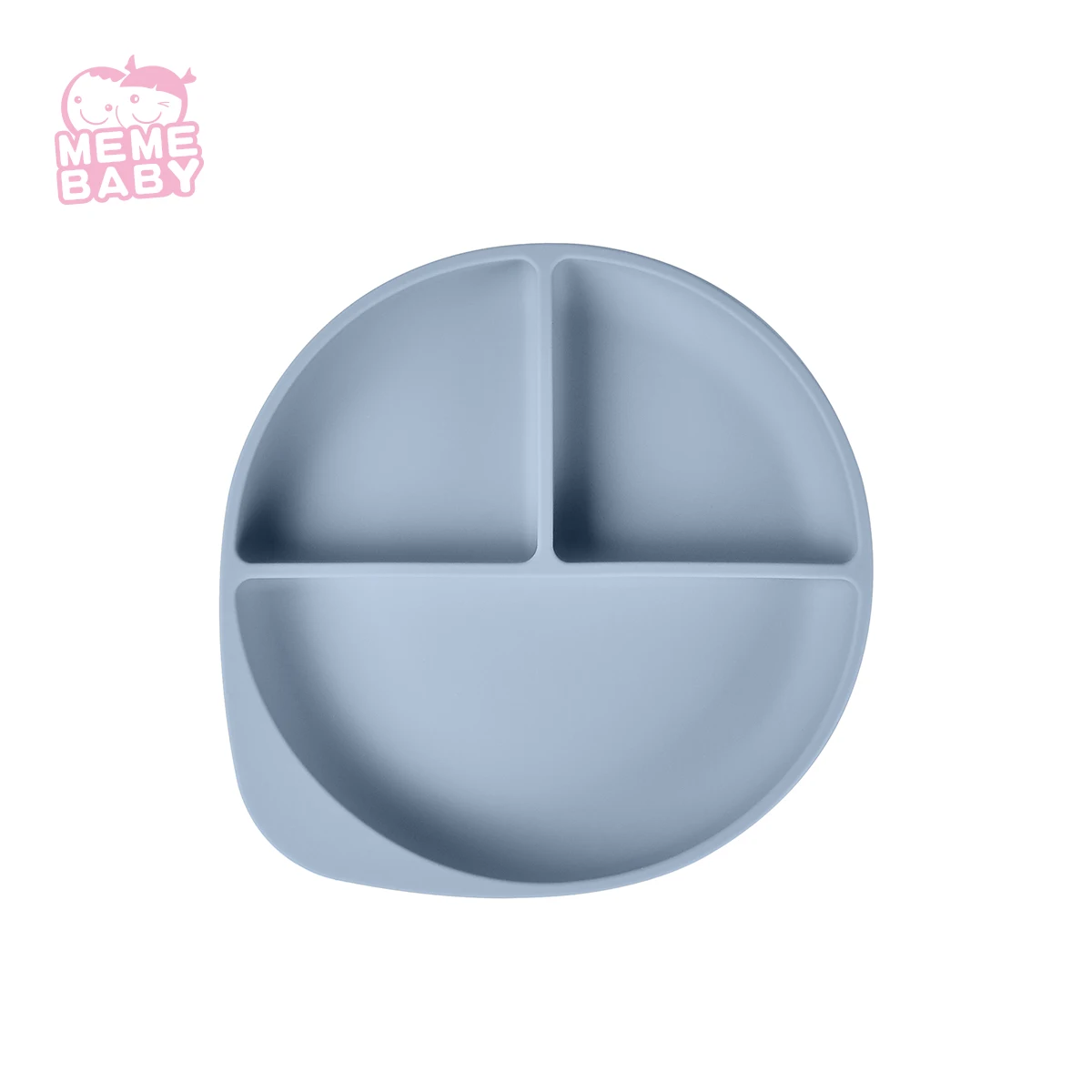 

BPA Free Non-slip Toddler silicone plate baby Washable Wholesale Separate Hot Sell Food Grade silicone plate baby kids, Customized color