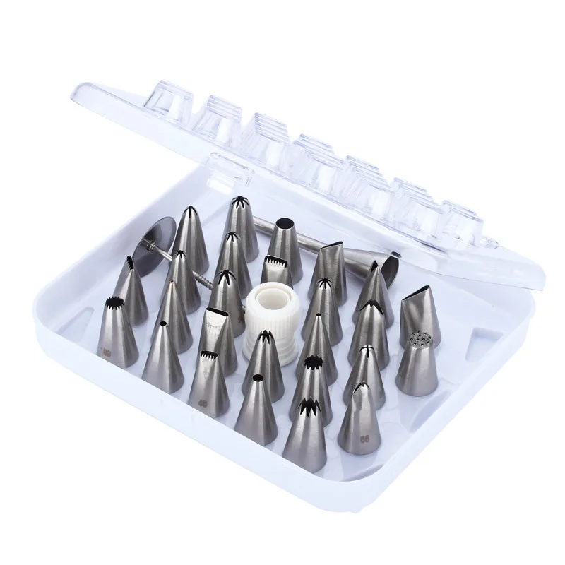 

Wedding Cake Baking Tools Supplies Nozzle Tips New Accessories Cake Decorating Tip Set, Silver