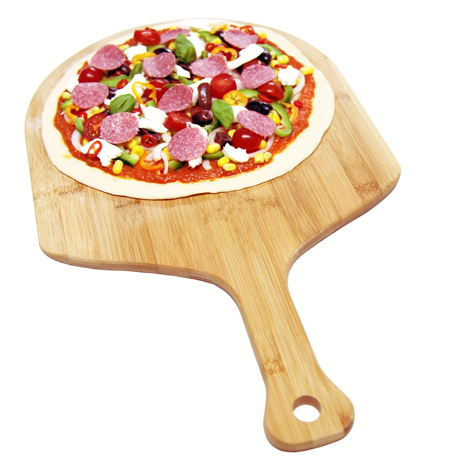 

Bamboo Pizza Peel Spatula Paddle Bamboo Board Pizza Shovel, Natural