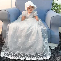 

HYD111 Baby Girl Dress Baptism Dresses for Girls 1st year birthday party wedding Christening baby long dress