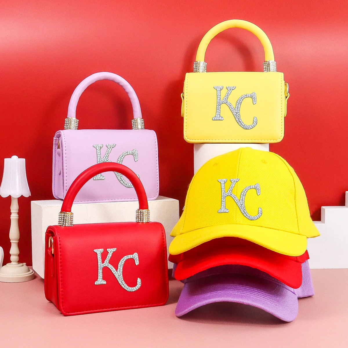 

Female bags KC kids jelly purses and handbags purse and hat set wholesale women bags, 12 colors