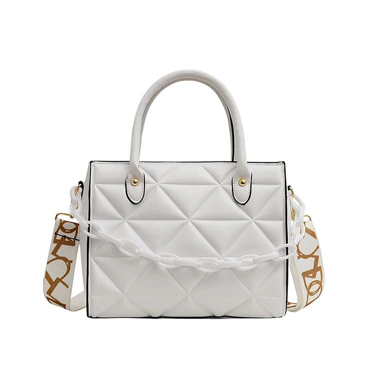 

Luxury Design Tote Bags For Women 2021 New Fashion Handbags Ladies Shoulder Bags Trending Lingge Chain Crossbody Bag And Purse, 5colors