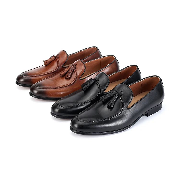 

Wholesale Luxury Genuine Leather Men's Formal Up Latest Casual Dress Shoes Man