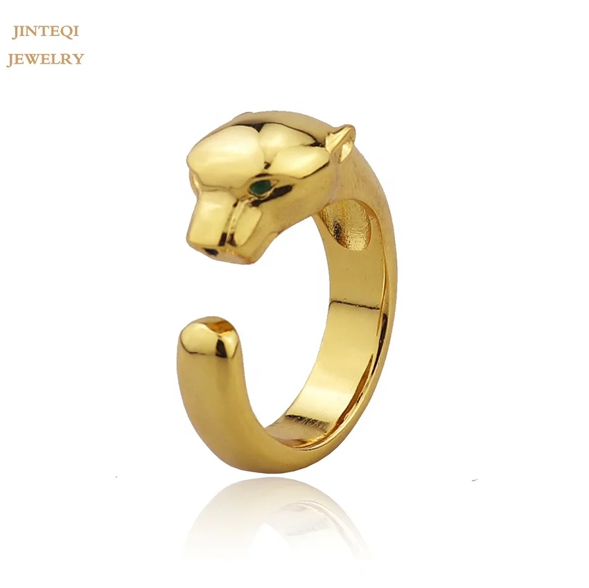 

hot sale fashion Animals 18k gold plated jewelry Leopard Ring
