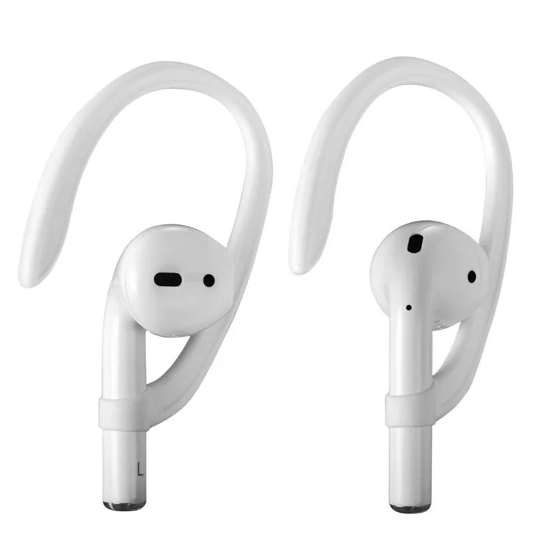 

for Airpods to protect ear hook holder Wireless earphone accessory silicone Sports Anti-lost Ear Hook, White/black/red