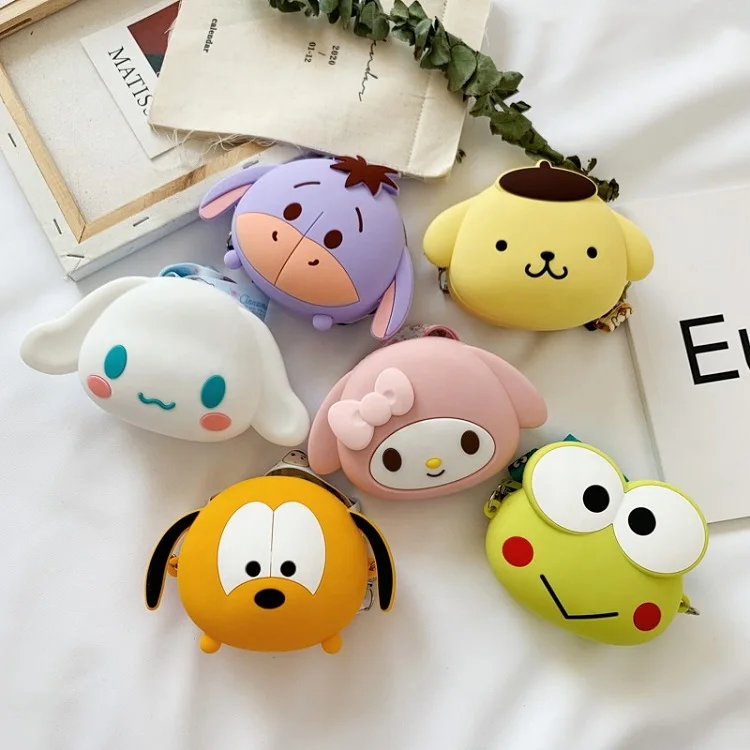

Qetesh Cute Silicone Cartoon Animal Mini Hand Bags For Kids Children