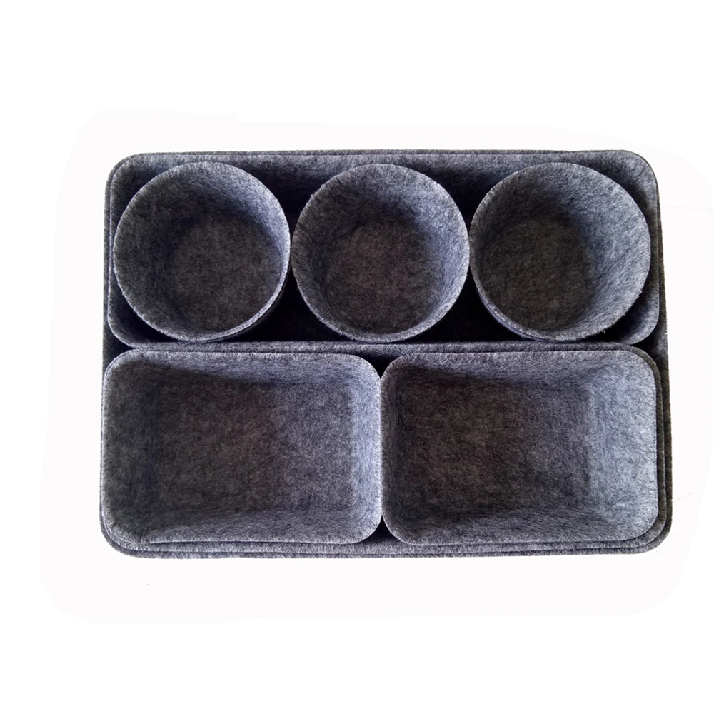 

Amazon Hot felt Desk Drawer Organizer Trays With 8 Pack, Customized color