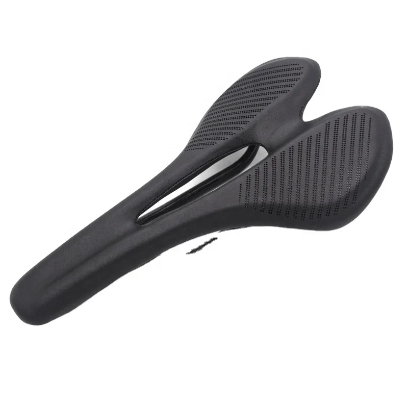 

TY new Carbon Fiber Road Mtb Saddle Use Carbon Material Pads Super Light Leather Cushions Ride Bicycles Seat, Black