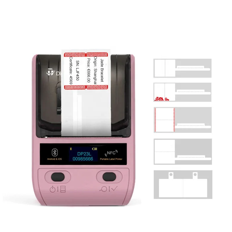 

DETONGER DP23L 20-50mm Hot Small Portable Printer Handheld Jewelry Label Printer