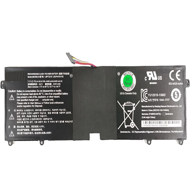 

For LG 7.7V 4495mAh 13Z940 14Z960 15Z975/960 LBP7221E LBG722VH laptop battery Factory direct wholesale LBP7221E Original