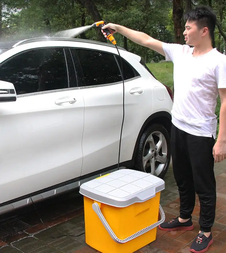 Rechargeable Portable Pressure Washer 17l Water Tank Car Wash,Watering