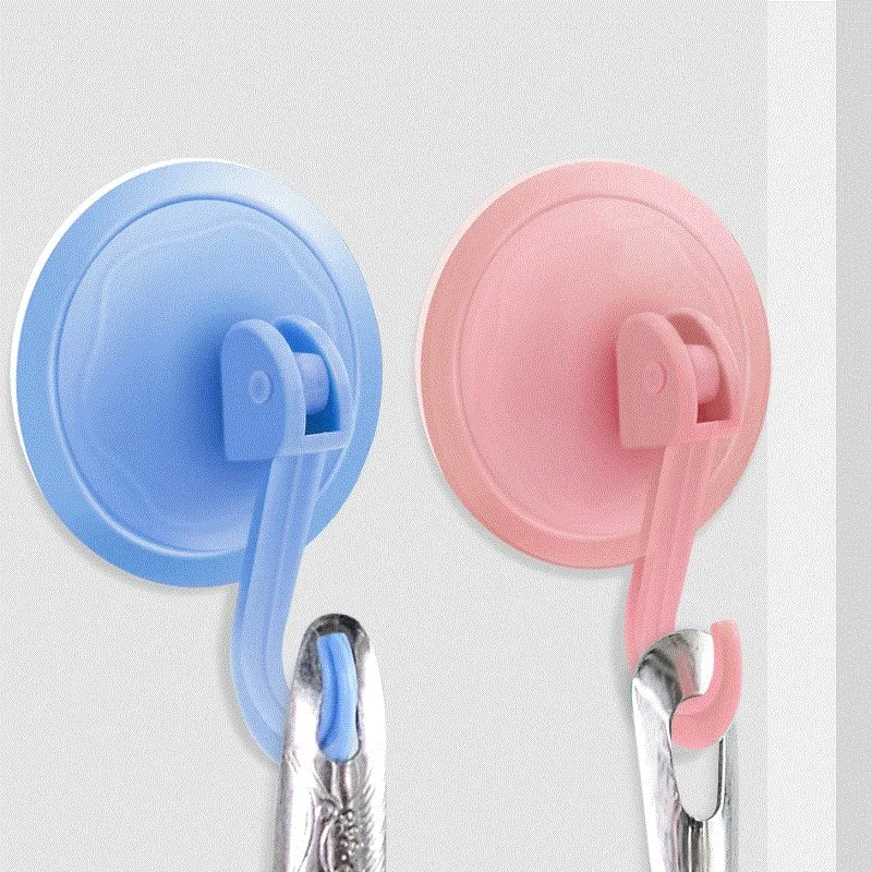 

Storage Hook Strong Seamless Suction Cup Hooks Bathroom Towel Free Punch Hook Kitchen Bathroom Accessories
