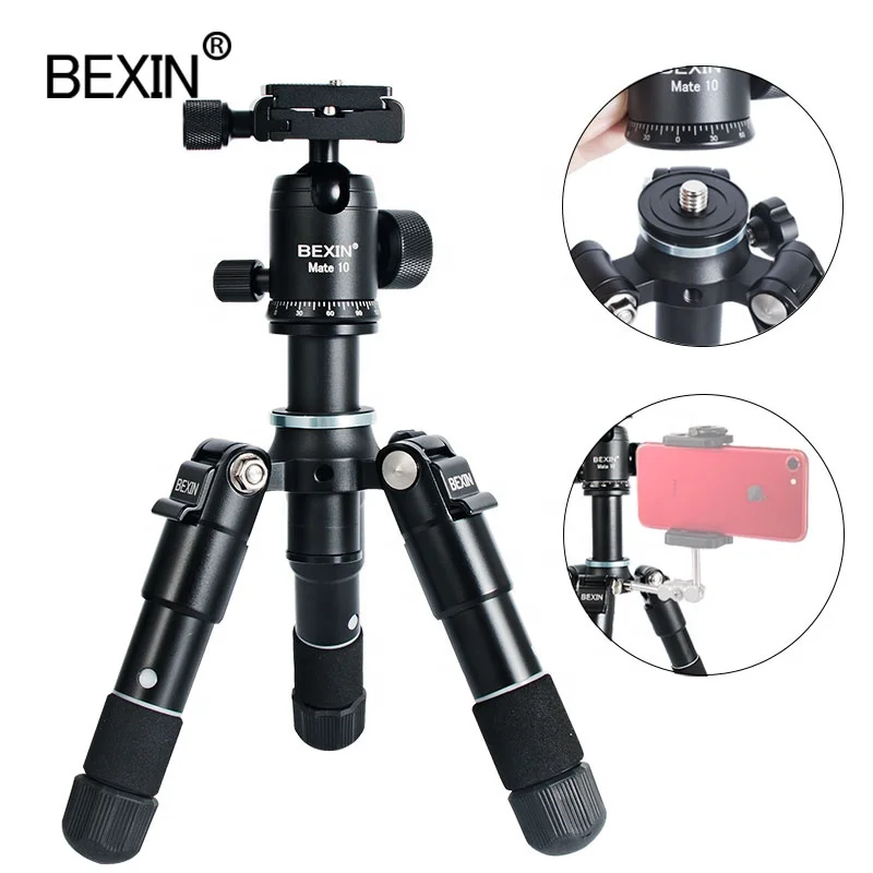 

BEXIN New Flexible Tabletop Portable Lightweight tabletop Mini Tripod stand for DSLR mobile cell phone supports camera