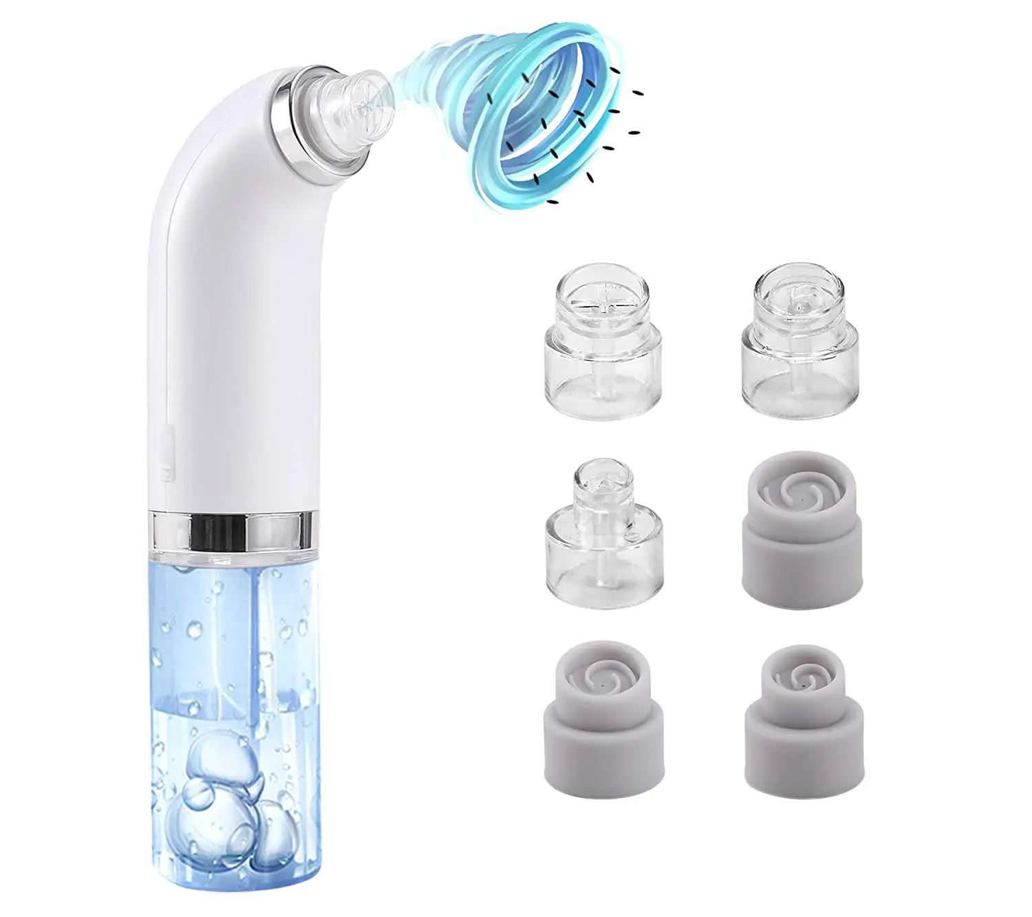 

Portable facial Electric Small Micro Bubble Black Head Remover Suction Vacuum Cycle Blackhead Extractor with Water