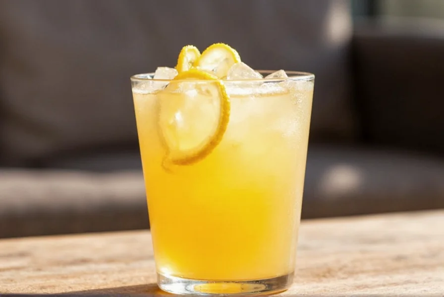 Fresh ginger tea in a ceramic mug with lemon slice