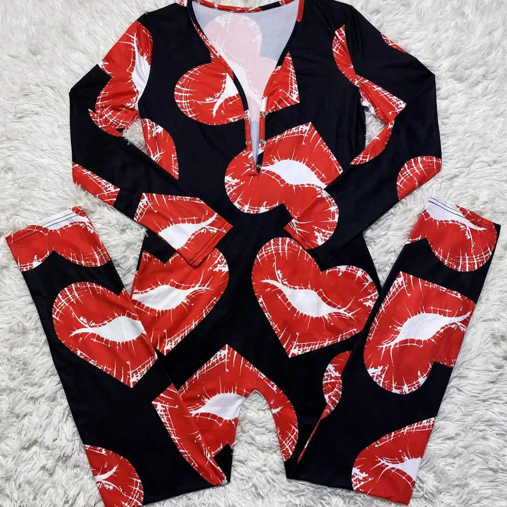 

Pajama Onesie long Sleeve Womens Sleeping Wears For Ladies Pajamas Woman 2020 Sexy Summer Sets Women Long Rompers, Picture shows