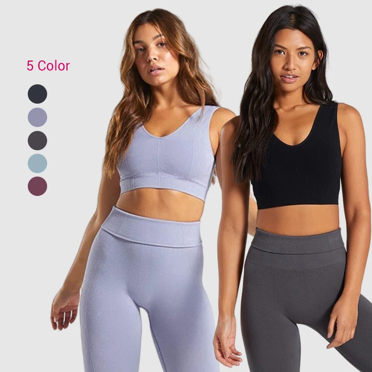 

2020 New Seamless Women Set Gym Yoga Sport Workout Fitness