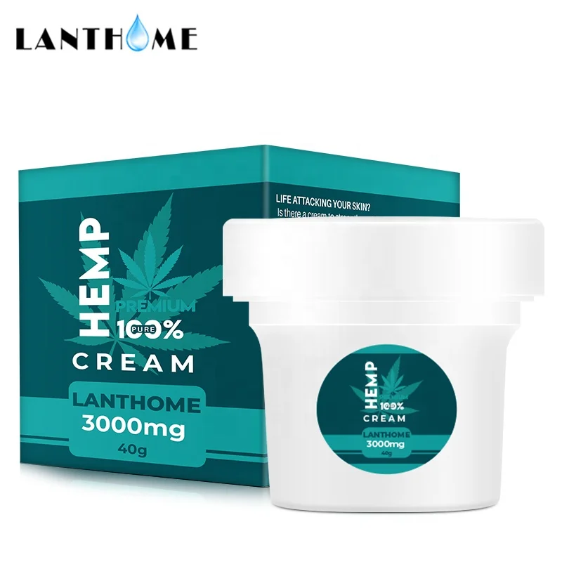 

LANTHOME New Trend Skin Care Hemp Cbd Oil Extract CBD Cream Pain Relief for Muscle Neck Pain Arthritis Inflammation Anti Aging