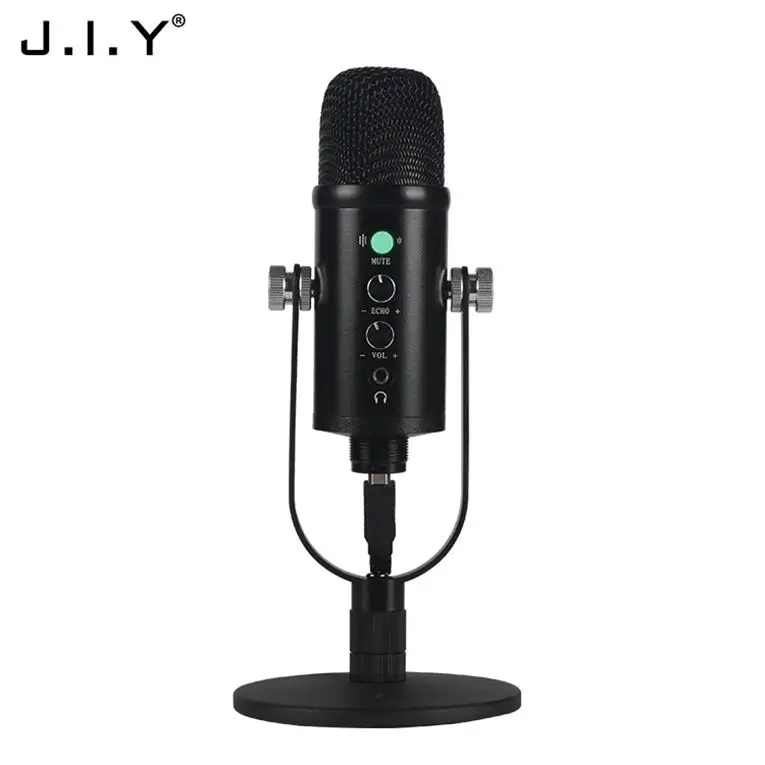 

J.I.Y BM-86 New Design OEM Set Usb Condenser Microphone Studio Recording With Great Price, Black