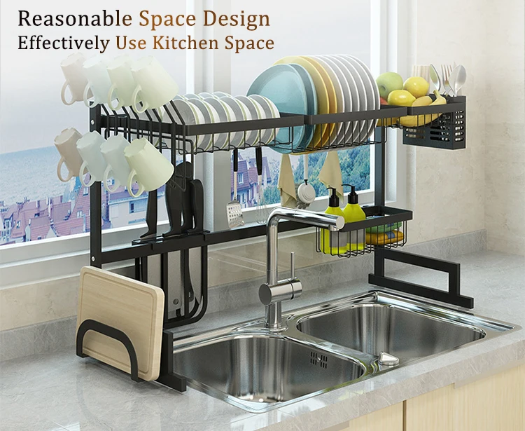 metal kitchen rack for over the sink