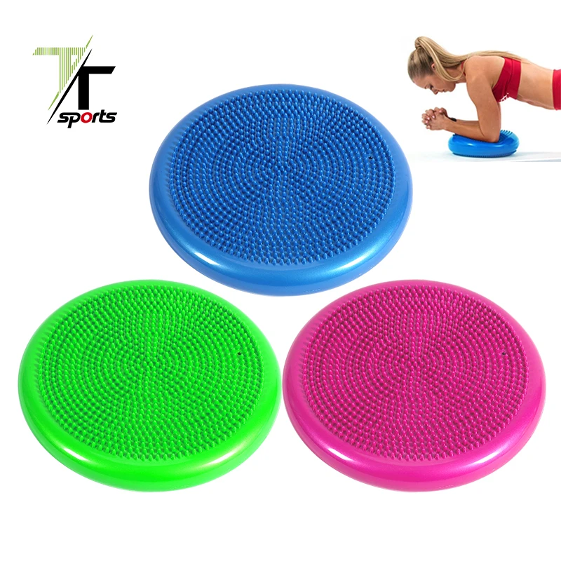 

TTSPORTS  Pvc Inflatable Wiggle Seat Yoga Massage Balance Pad Disc Wobble Cushion, Customized