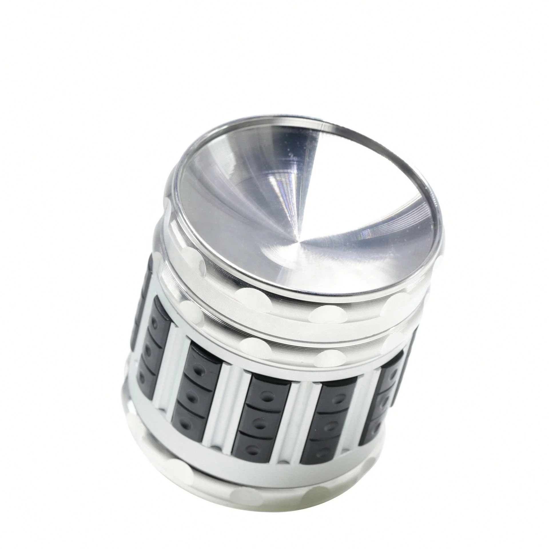 

Wholesale Zinc Alloy 4 Part Concave Multicolor Cigarette Grinder Smoking Accessories, Picture