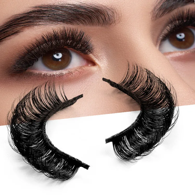 

Free sample d curl faux mink eye lashes super fluffy russian strip lashes