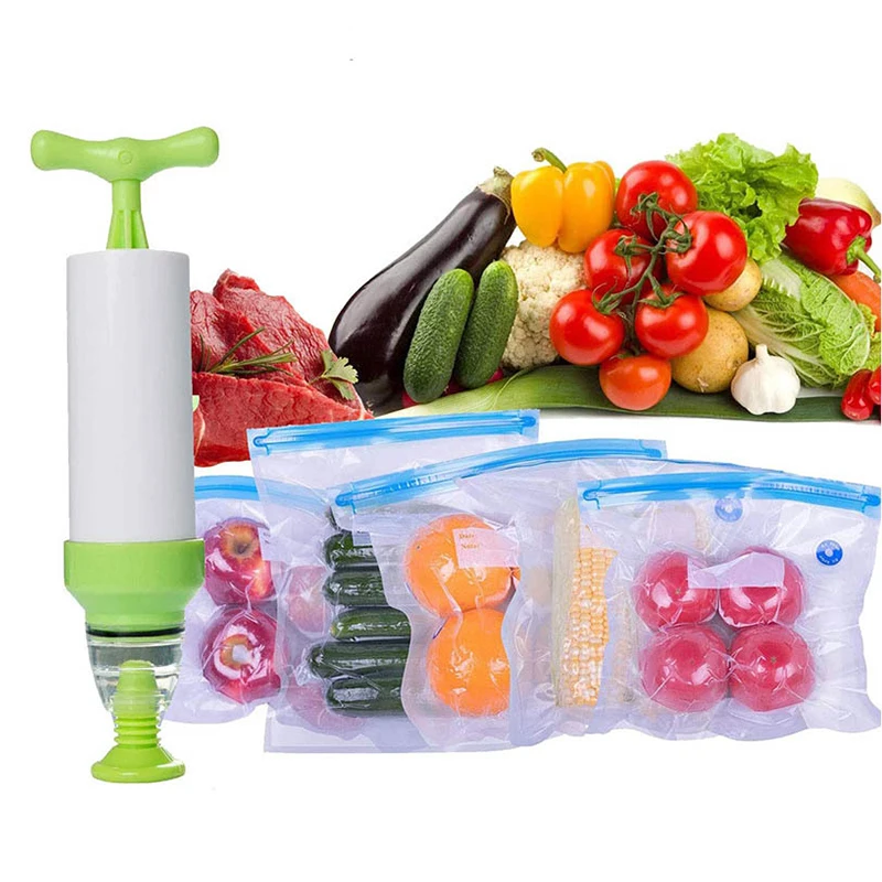 

Wholesale Zipper Plastic Set Organizer Pack Seal With Pump Reusable Food Vacuum Storage Bags, Blue
