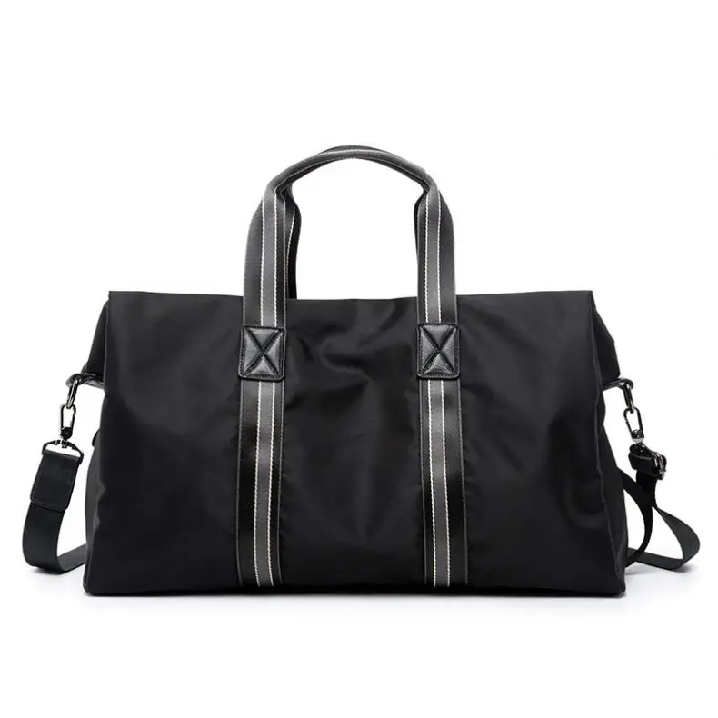 

Wholesale Men Leather Travel Bags Custom Duffle Bag, Black/customized